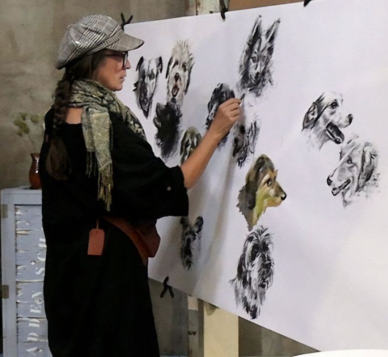 Ellen van Putten tekent honden