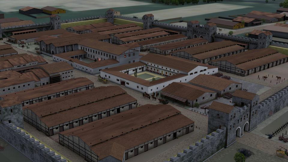 Een illustratie van Castellum Fectio zoals in de Romeinse tijd.
