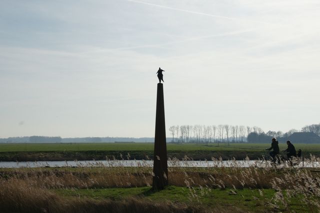 Elfstedentocht beeld Aukje bij Dokkum