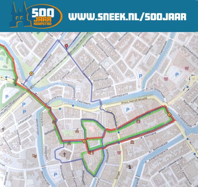 Routes Streetparade Sneek