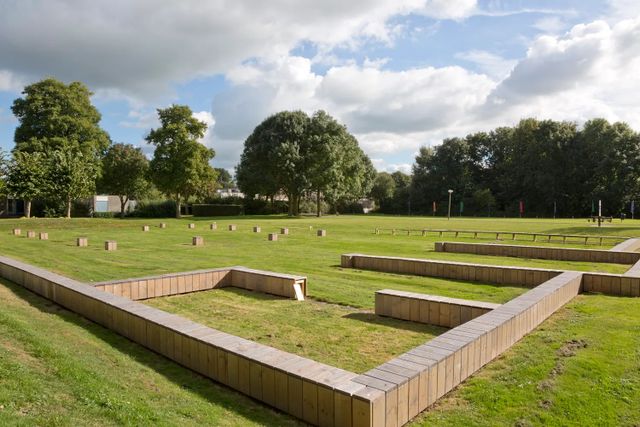 Resten van Nigrum Pullum, zoals aangegeven op het terrein van Ipse de Bruggen. Bron: beeldarchief RLN
