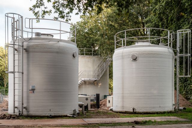 Watertank rioolwaterzuivering Boxtel