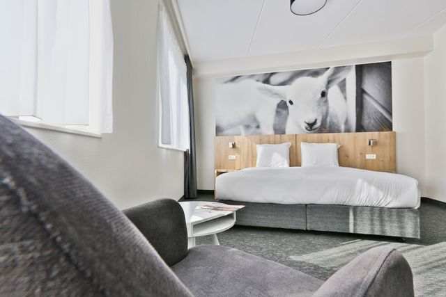 Hotelkamer Bonte Wever met tweepersoons bed