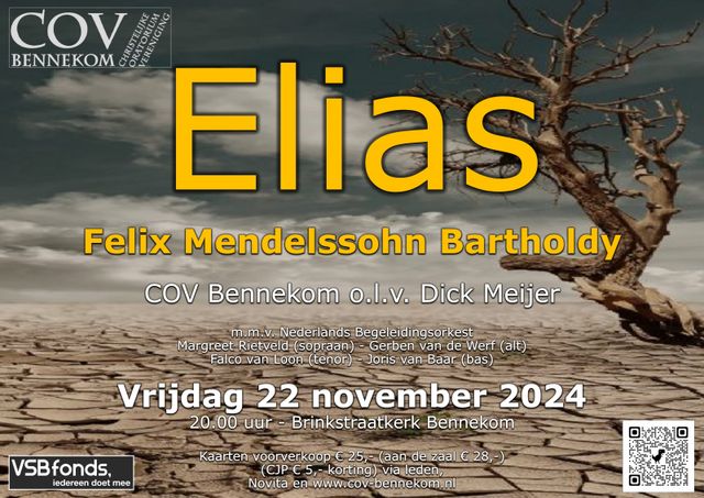 Barre Tijden! COV-Bennekom zingt Mendelssohns “Elias”