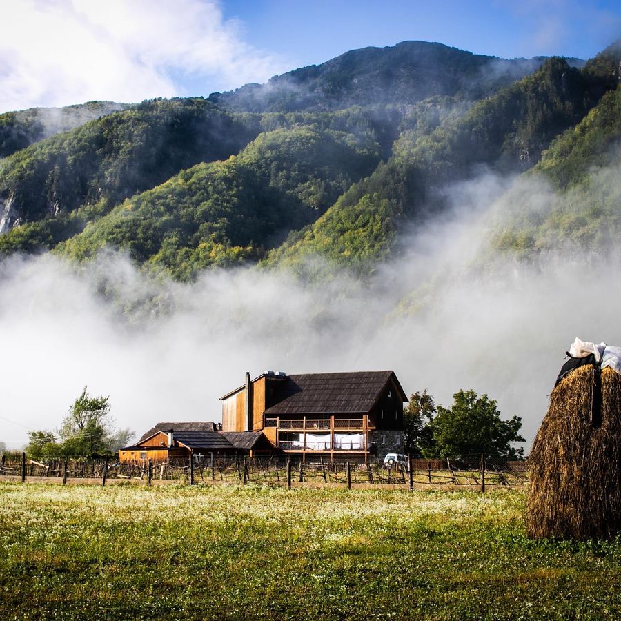 Uitvalbasis Bujtina Polia in Theth, Albanië
