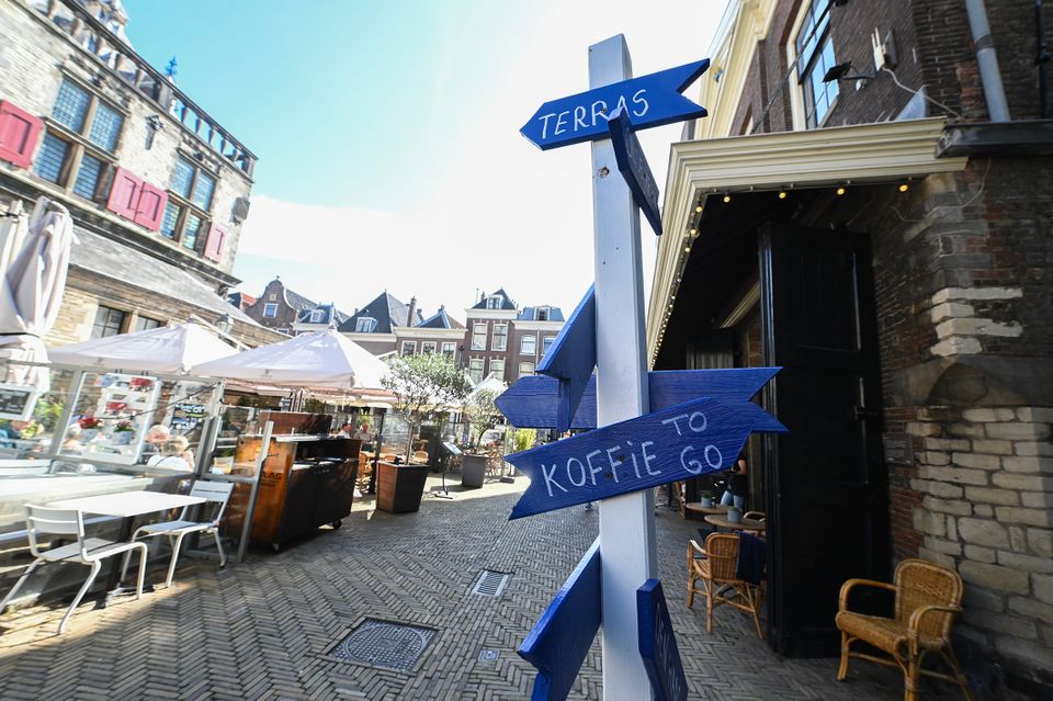 Koffie to go bord