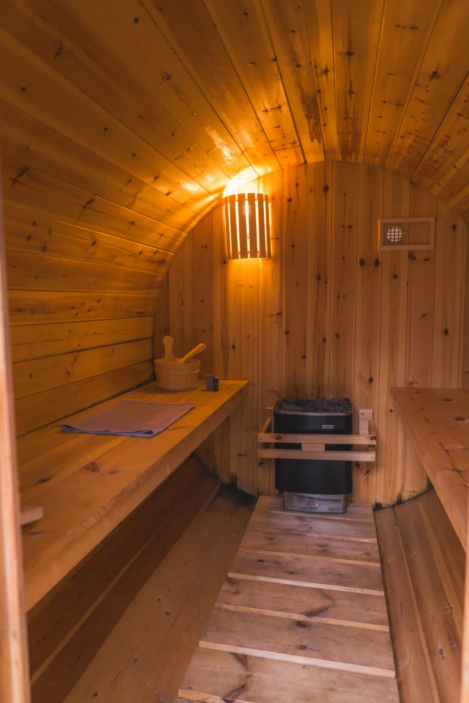 Forest Wellness Lodge sauna