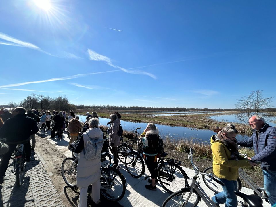 Gebiedssafari ZWD 2025, groep ondernemers met de fiets.