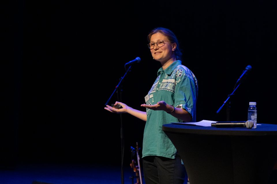 Presentatie tijdens symposium