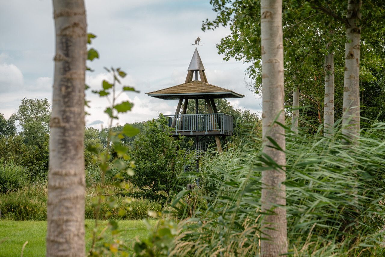 Uitkijktoren 't Meulke tussen de bomen