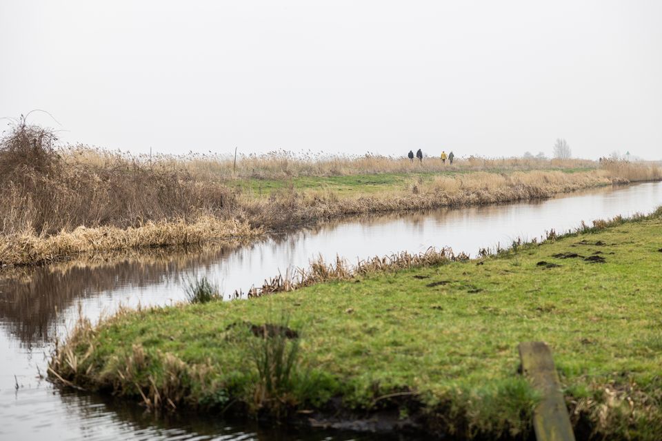 Wandelaars rondom Echten.