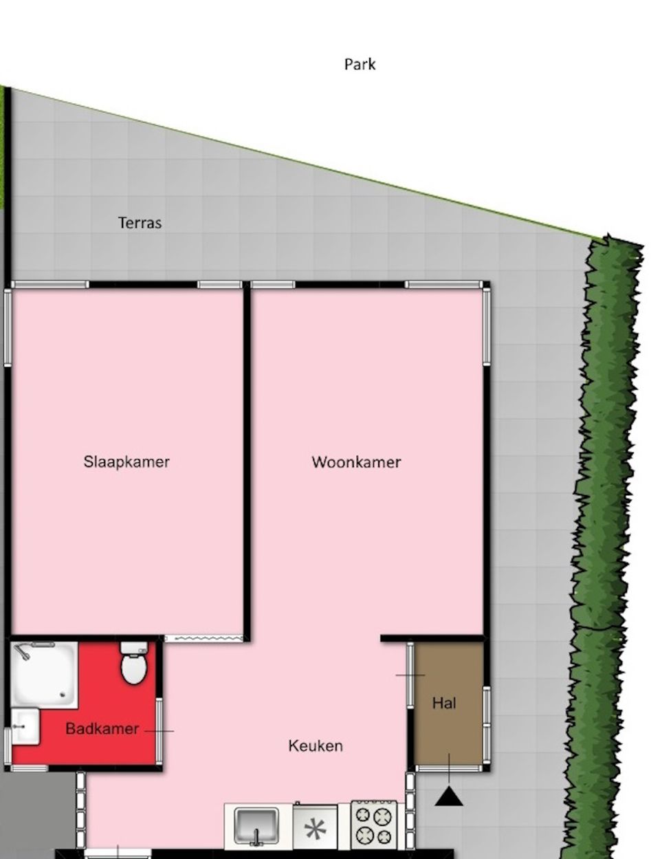 Grundriss der Wohnung