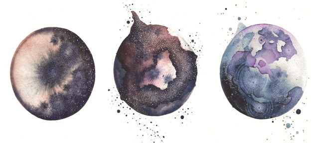 Workshop - Watercolor universe - DotsbyGemma
