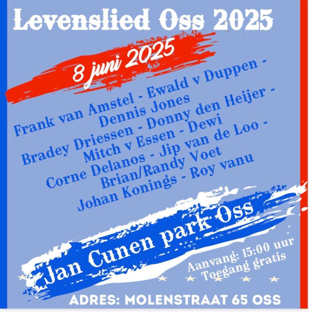 Poster Levenslied Oss 2025