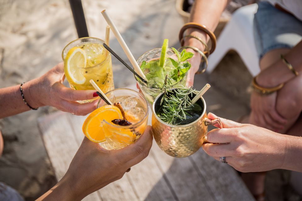 Vier drankjes (mocktails)