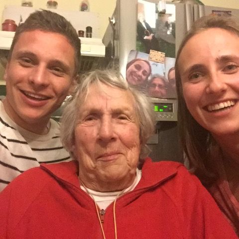 Hans, Ruth en Jacqueline Wallage