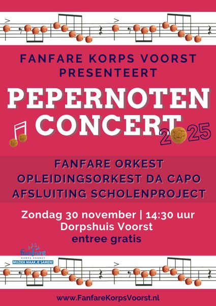 Pepernoten Concert Fanfarekorps Voorst