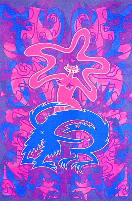 E. Pietersen, De Wildtuin, 2023, riso print, 29,7 x 21 cm.