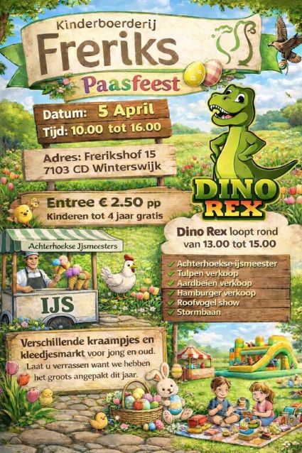 Paasfeest 2026 | Kinderboerderij Freriks