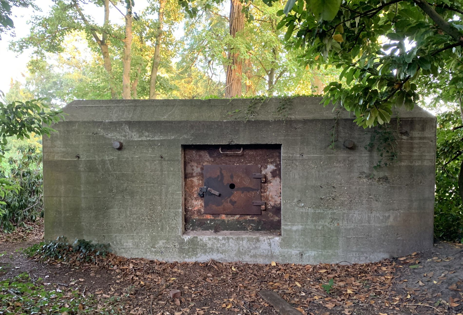 Vakantehuis Kostelijk Helenaveen, Bunker in de voortuin