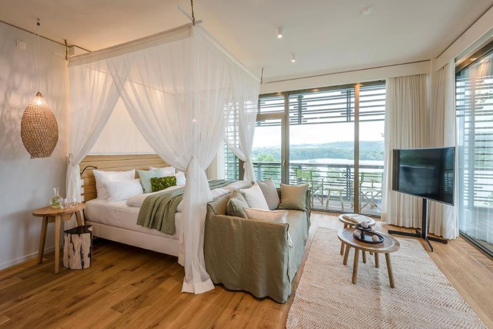 Een van de hotel kamers