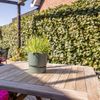 Eigen entree, een gezamenlijke tuin met terras en wijd uitzicht over de Friese landerijen. En als de avond valt, stap je in de hottub en laat je de dag van je afglijden.