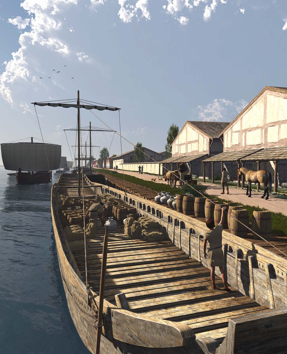 Forum Hadriani aanzicht