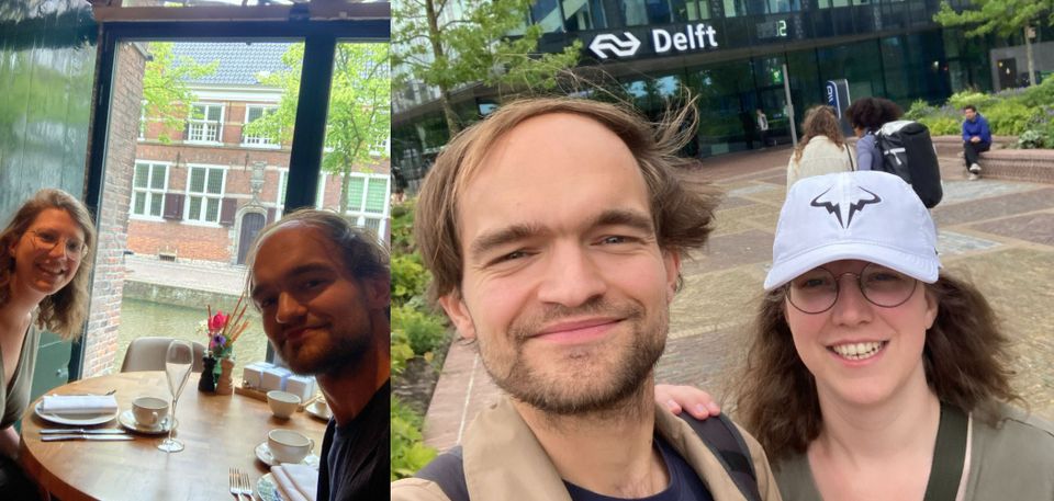 Een selfie van Wannes en desiree