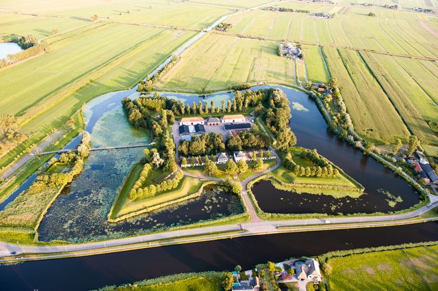 Bovenaf aanzicht Fort Wierickerschans Bodegraven - Gemeente Bodegraven Reeuwijk in het Groene Hart