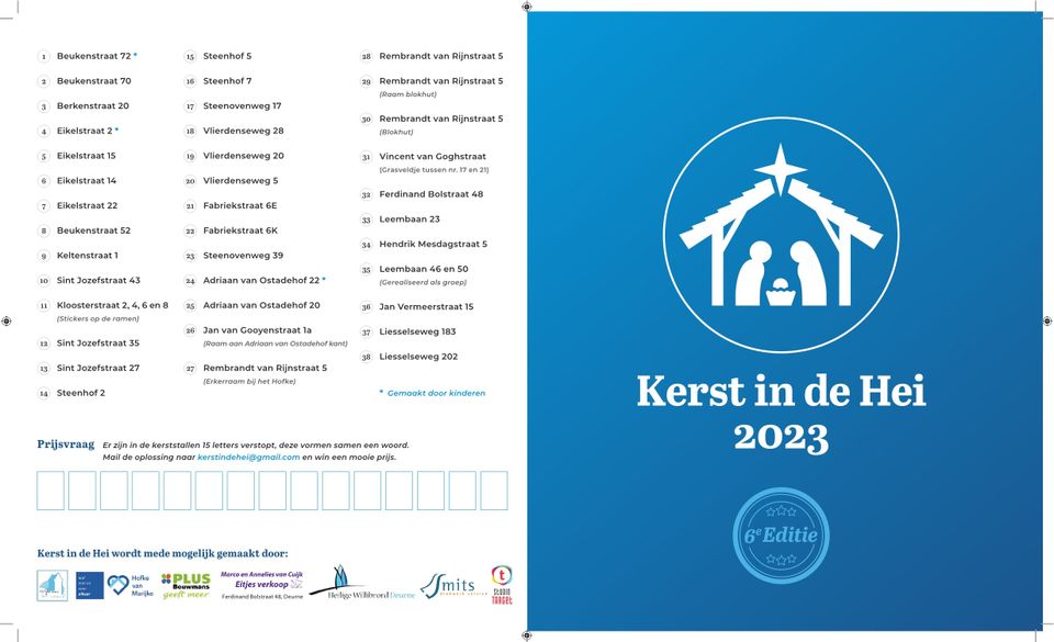 Kerst in de Hei - Folder