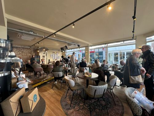 Een opname in het Barista Café