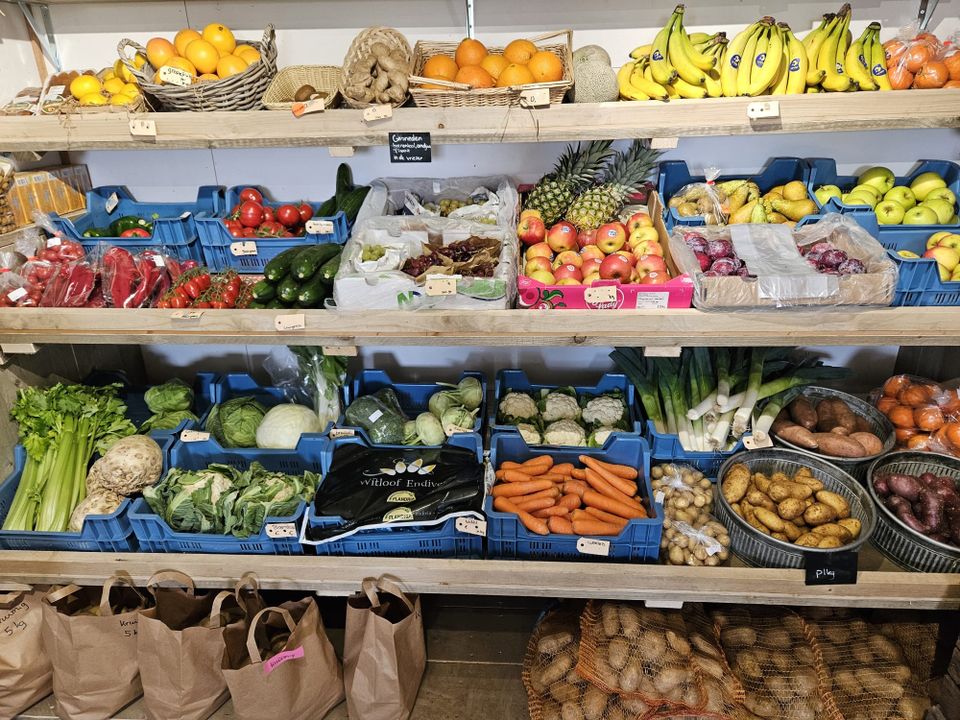 Groente- en fruitaanbod Boerderijwinkel Rasing America