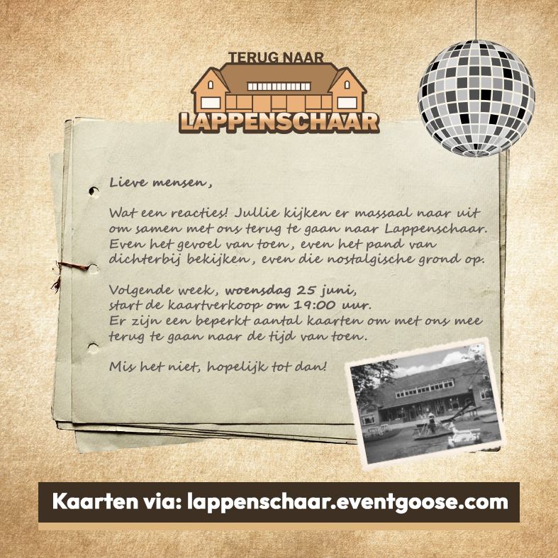 Evenement | Terug naar Lappenschaar