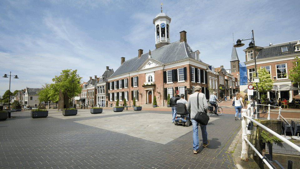 Het stadhuis van Dokkum