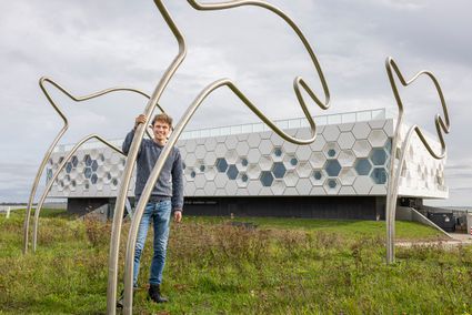 Tamme Smit bezoekt Afsluitdijk Wadden Center