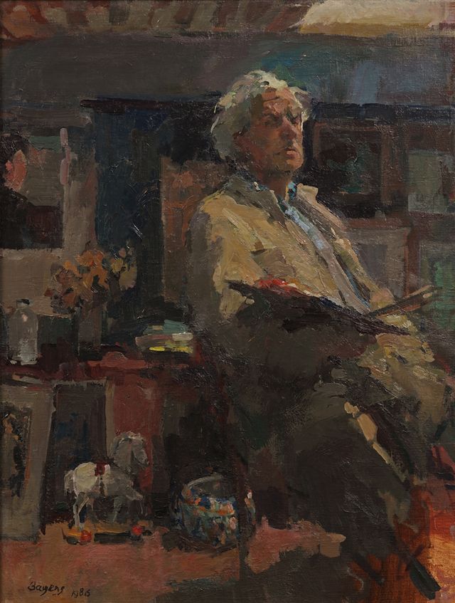 Hans Bayens, zelfportret, 1986