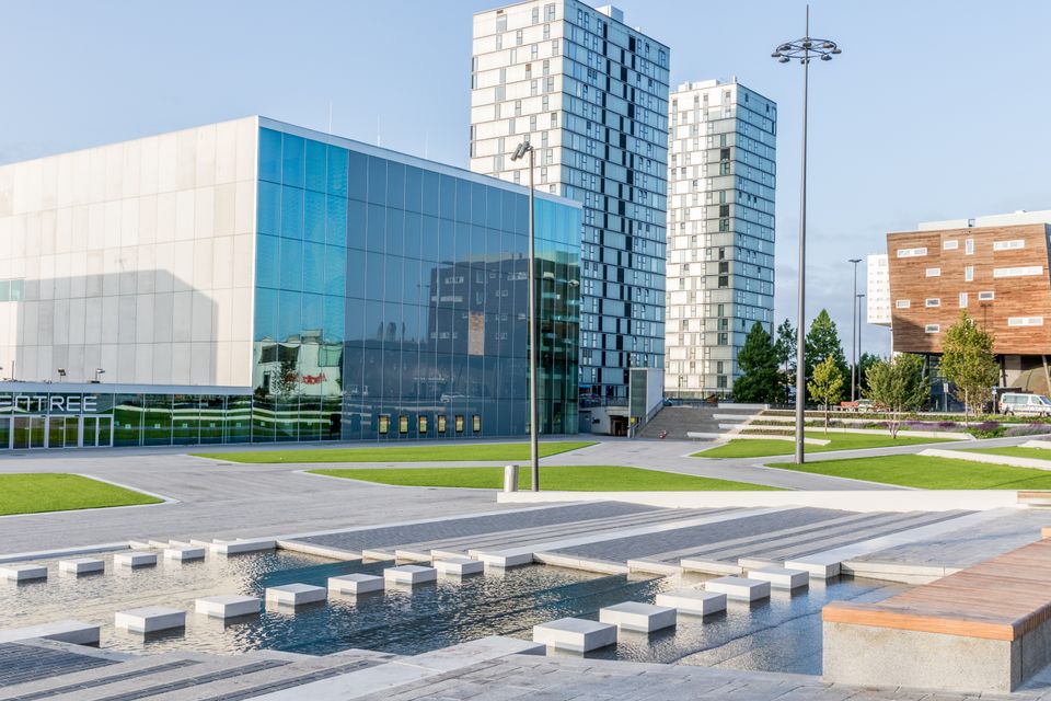 Kunstlinie in Almere Centrum.