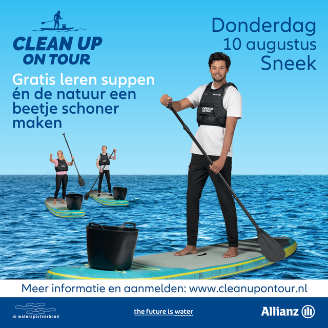 Clean up on tour in de Sneekweek poster