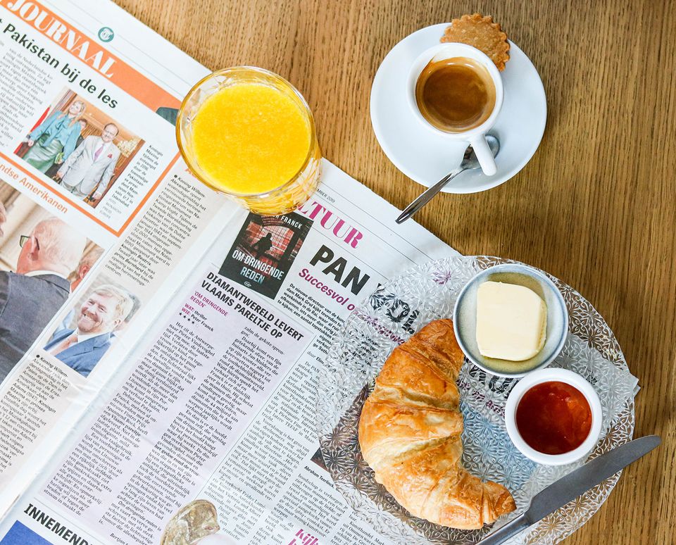 So Delicious Maastricht Wyck ontbijt met krant
