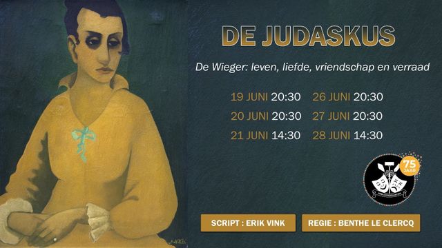 Affiche toneelstuk De Judaskus