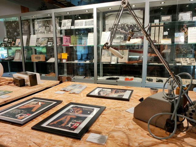 Een blik op de tentoonstelling Industrieel Erfgoed Textiel