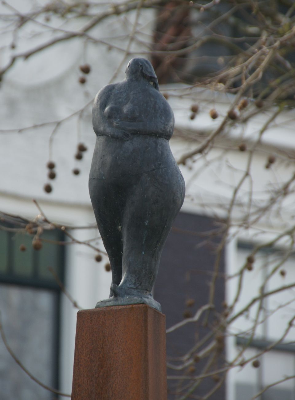 Aukje in Harlingen Elfstedenfietstocht