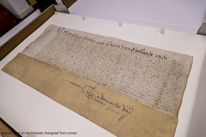 gekalligraffeerde teksten in een oud boek