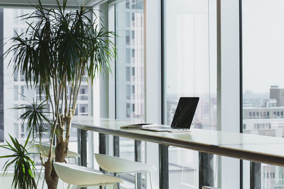 Laptop on a desk