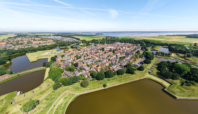 Naarden-Vesting vanuit de lucht