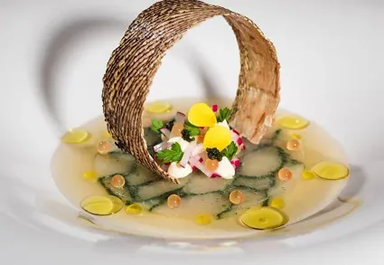 Gerecht van fine dining