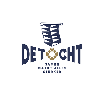 logo de tocht, gebaseerd op het elfstedenkruisje