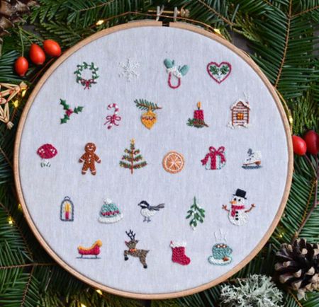 Borduurworkshop Kerstthema met Luna Nguyen