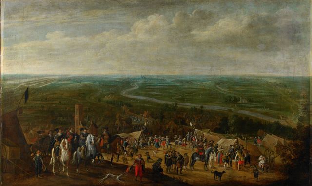schilderij Pauwels van Hillegaert Frederik Hendrik bij beleg s-Hertogenbosch