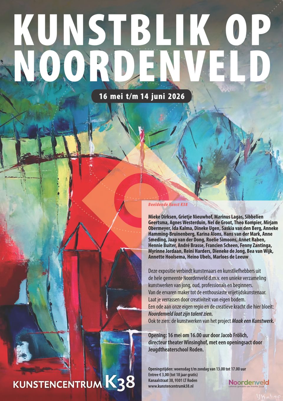 Kunstblik op Noordenveld voorzijde